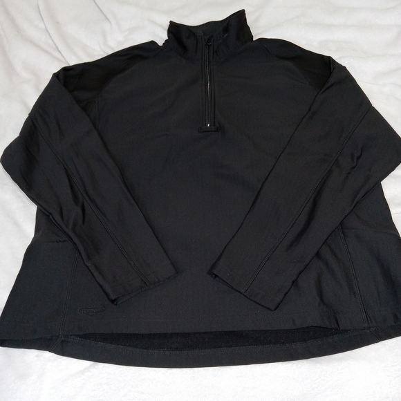 Tru-Spec Jacket Mens 2XL Black 24/7 Grid Fleece 1/4 Zip Tactical Long Sleeve - Picture 12 of 13